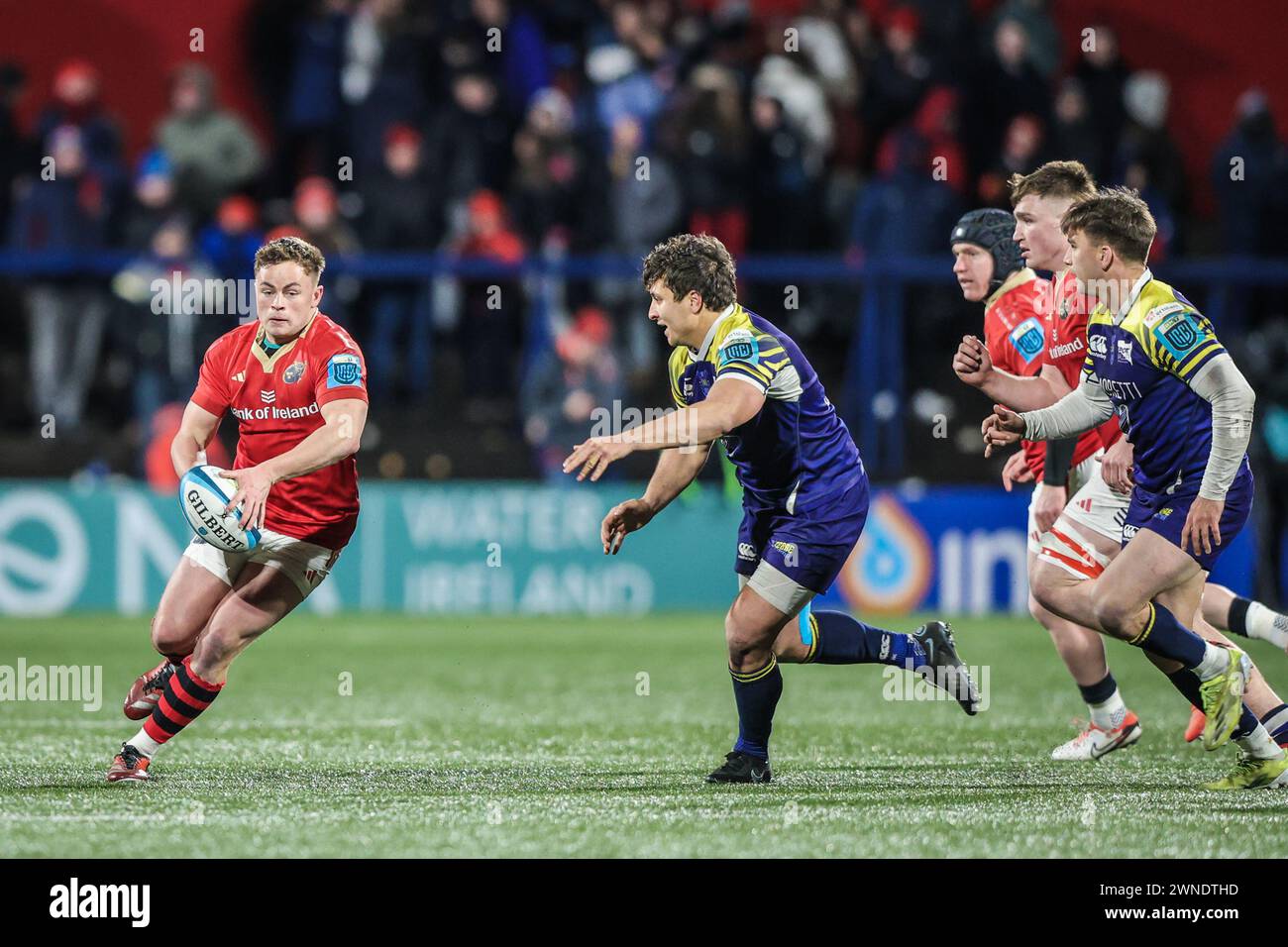 März 2024, Virgin Media Park, Cork, Irland - BKT United Rugby Championship: Munster 45 - Zebre Parma 29 Stockfoto