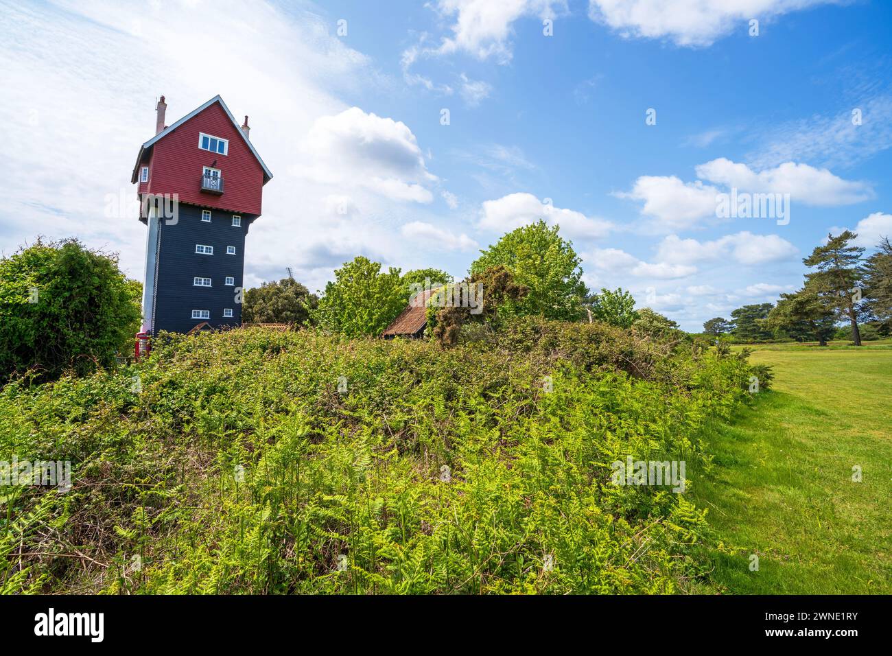 Das berühmte Haus in den Wolken im Dorf Thorpeness an der Küste von Suffolk UK Stockfoto