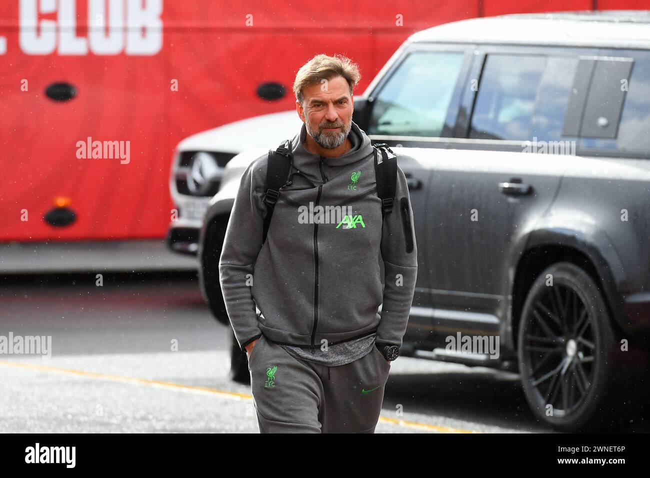 Jurgen Klopp, Trainer von Liverpool während des Premier League-Spiels zwischen Nottingham Forest und Liverpool auf dem City Ground, Nottingham am Samstag, den 2. März 2024. (Foto: Jon Hobley | MI News) Credit: MI News & Sport /Alamy Live News Stockfoto