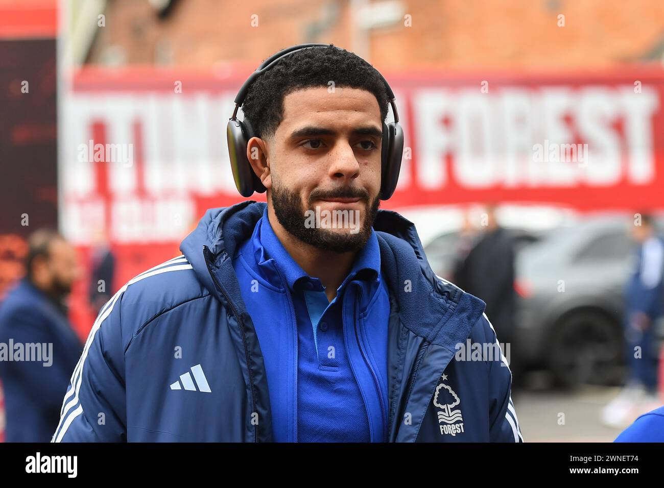 Andrew Omobamidele aus Nottingham Forest während des Premier League-Spiels zwischen Nottingham Forest und Liverpool am Samstag, den 2. März 2024. (Foto: Jon Hobley | MI News) Credit: MI News & Sport /Alamy Live News Stockfoto