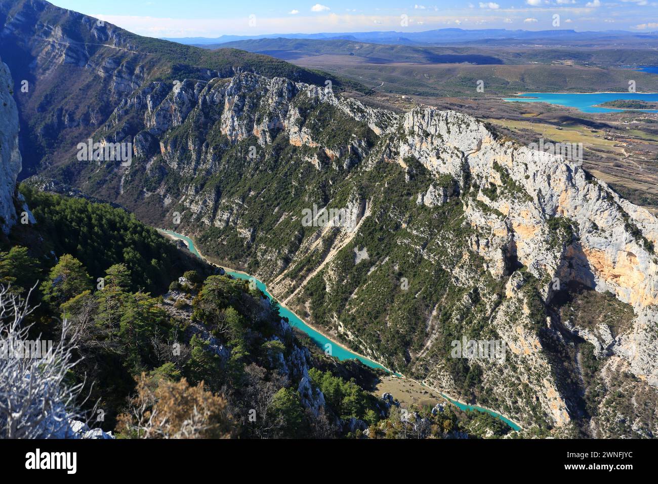 Schluchten von Verdon, Schlucht von Verdon, Alpes de Haute Provence, Verdon, Regionalpark, Frankreich Stockfoto