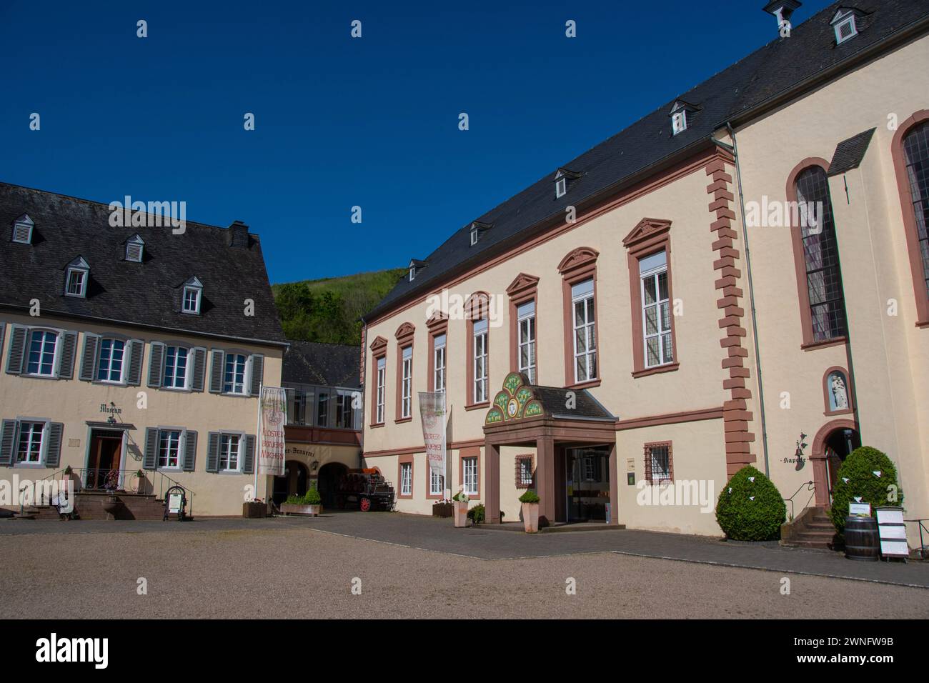 Zeltingen-Rachtig, Deutschland 28. Mai 2023, das ehemalige Kloster „Machern“ in Zeltingen-Rachtig Stockfoto