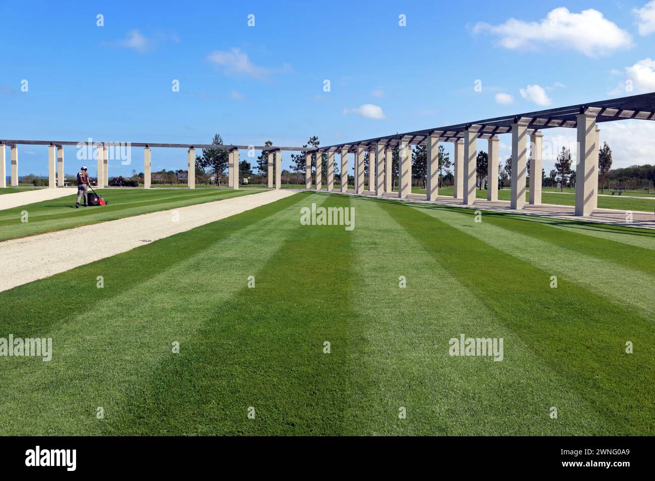 Das britische Normandie Memorial in Ver-sur-Mer erinnert an die Verlierer am D-Day im 2. Weltkrieg. Stockfoto