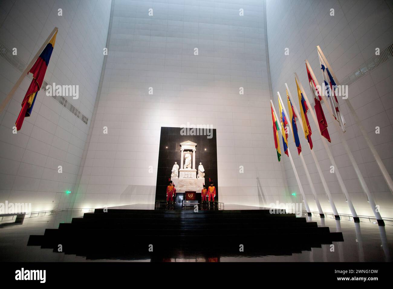 Caracas, Venezuela - 06. Mai 2014 - Innenansicht des Pantheon Simon Bolivar, Caracas, Venezuela Stockfoto