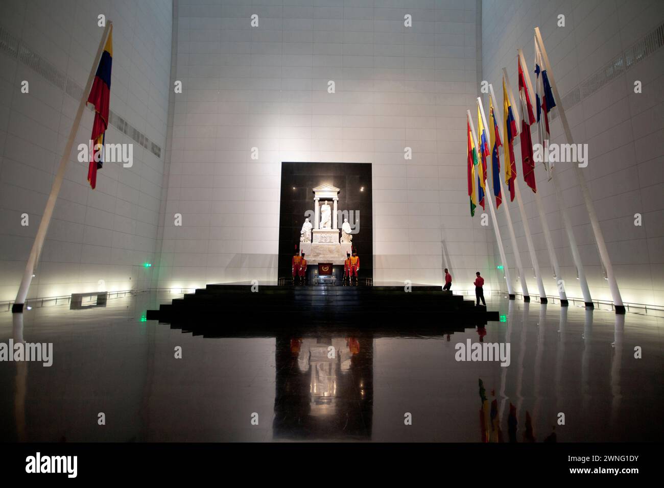 Caracas, Venezuela - 06. Mai 2014 - Innenansicht des Pantheon Simon Bolivar, Caracas, Venezuela Stockfoto