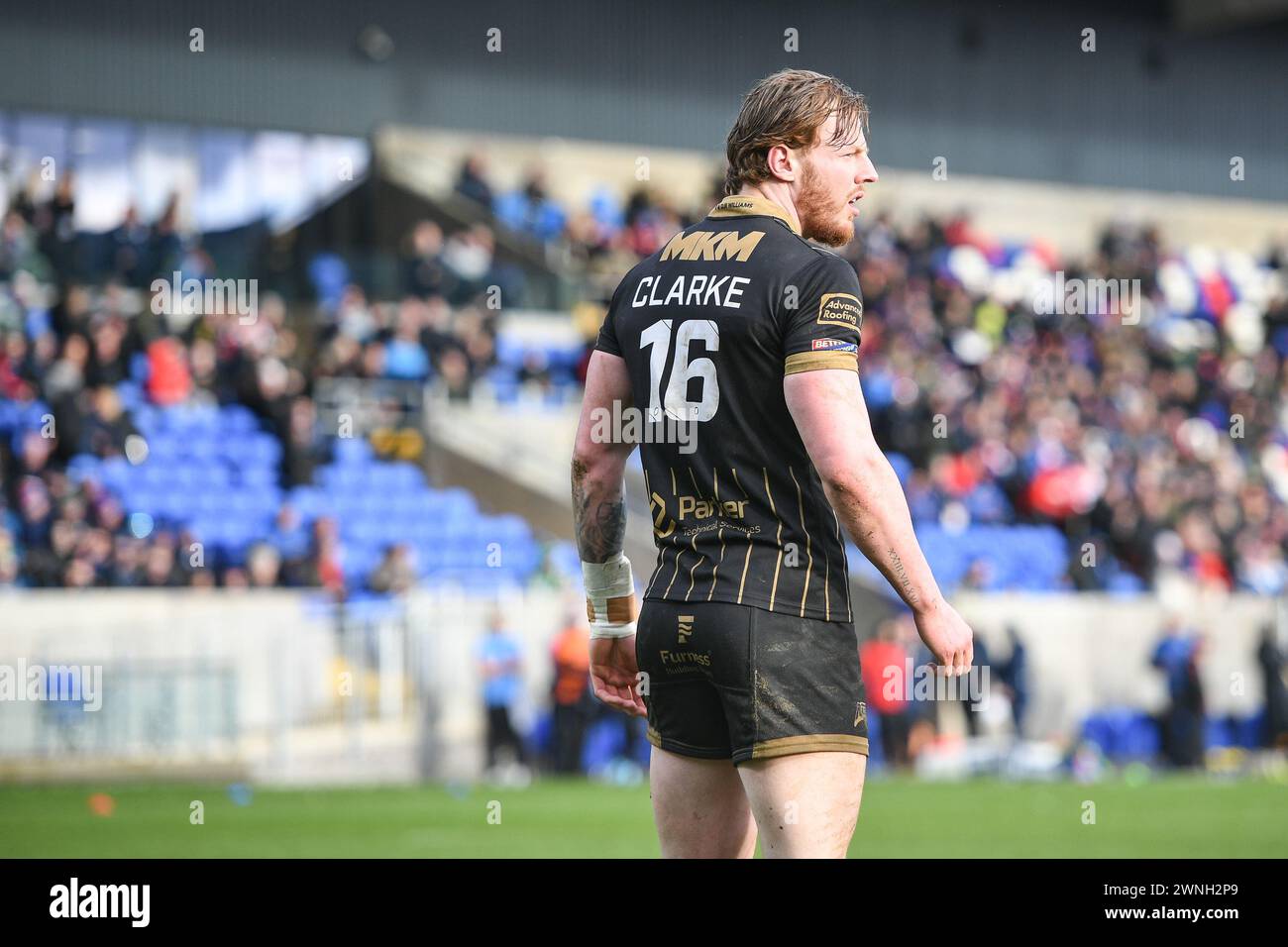 Wakefield, England - 2. März 2024 - Max Clarke von Barrow Raiders. Rugby League 1895 Cup, Wakefield Trinity vs Barrow Raiders im DIY Kitchens Stadium, Wakefield, UK Dean Williams Stockfoto