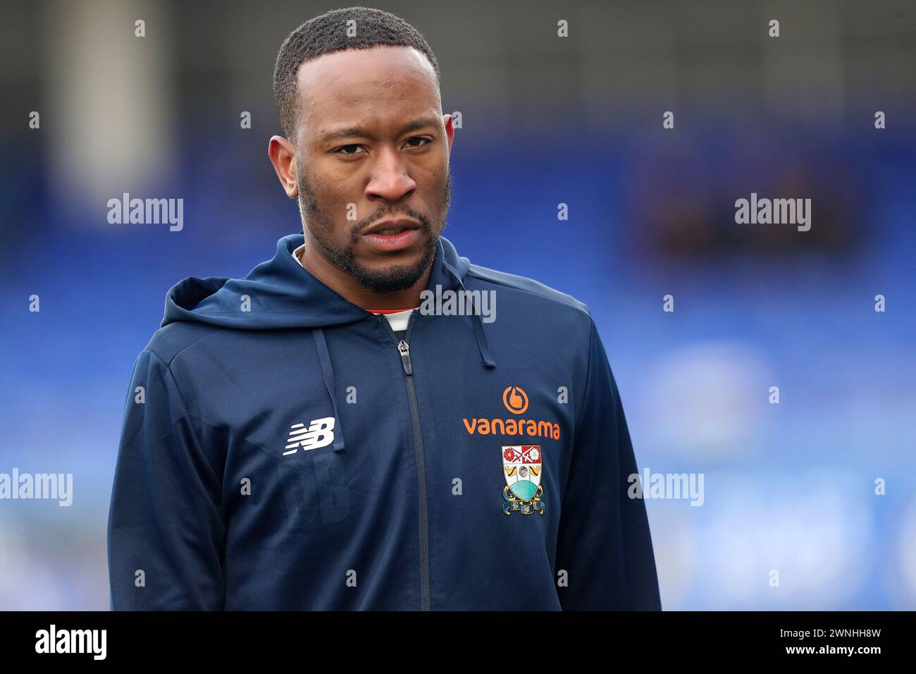 Barnet's Nicke Kabamba während des Vanarama National League Spiels zwischen Hartlepool United und Barnet im Victoria Park, Hartlepool am Samstag, den 2. März 2024. (Foto: Mark Fletcher | MI News) Credit: MI News & Sport /Alamy Live News Stockfoto