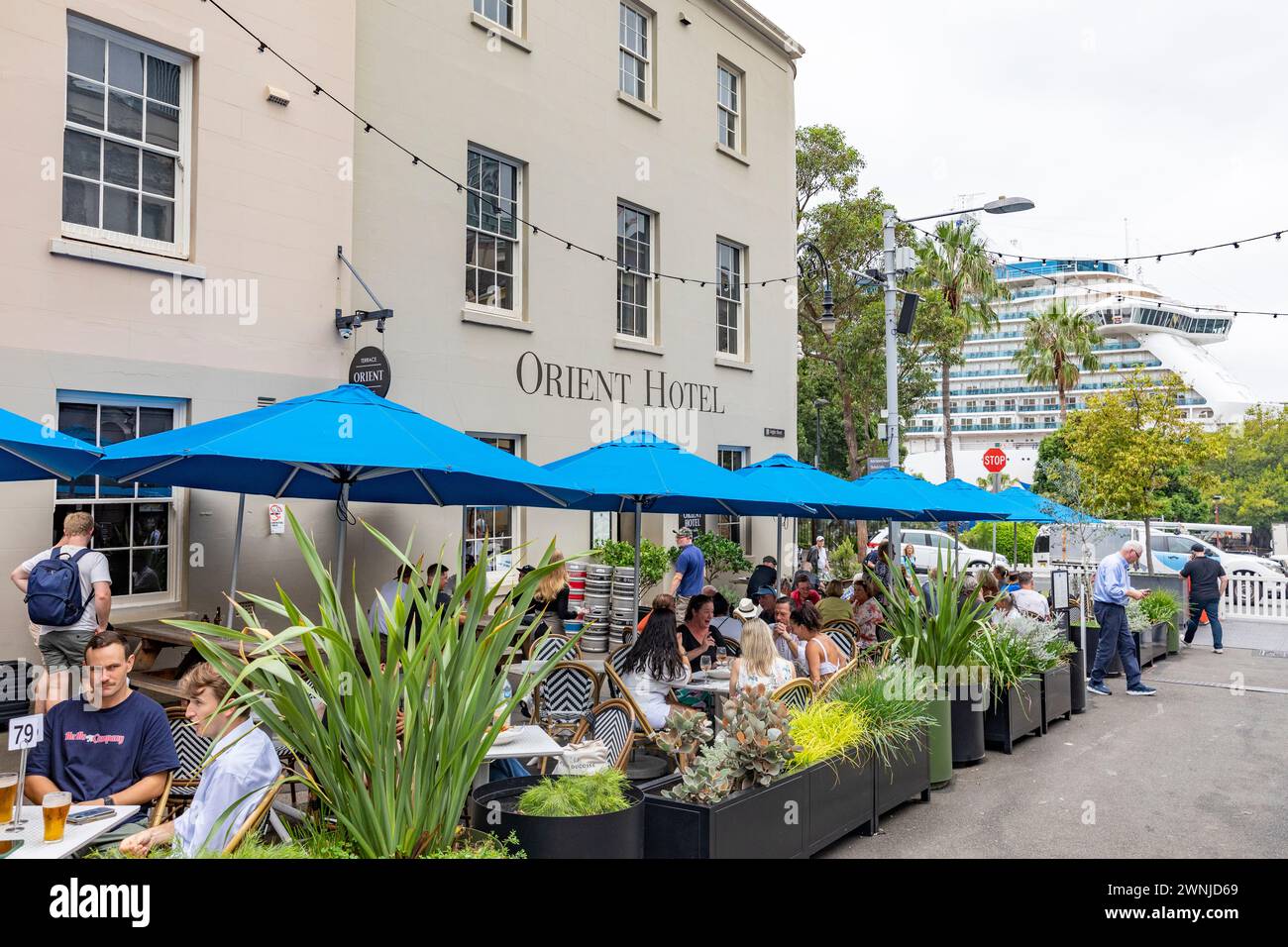 Sydney Australia, Orient Hotel Pub und Restaurant in The Rocks Area von Sydney, NSW, Australien, 2024 Stockfoto