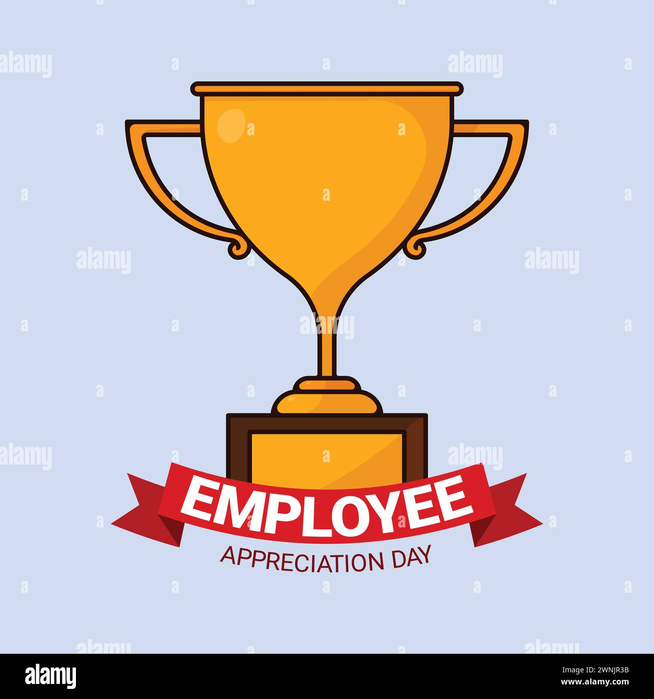 Vektor-Illustrationssymbol Mitarbeitersymbol Für Tag Der Wertschätzung Des Mitarbeiters Stock Vektor