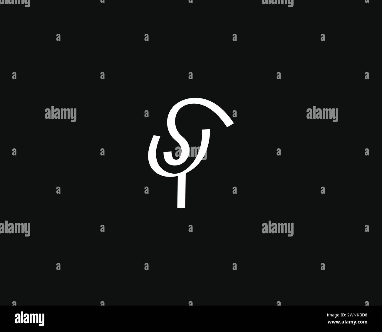 Creative Letter YS Logo Design Vektorvorlage Stock Vektor