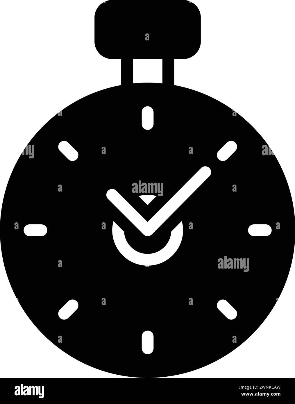 Symbol für ist, Uhr Stock Vektor