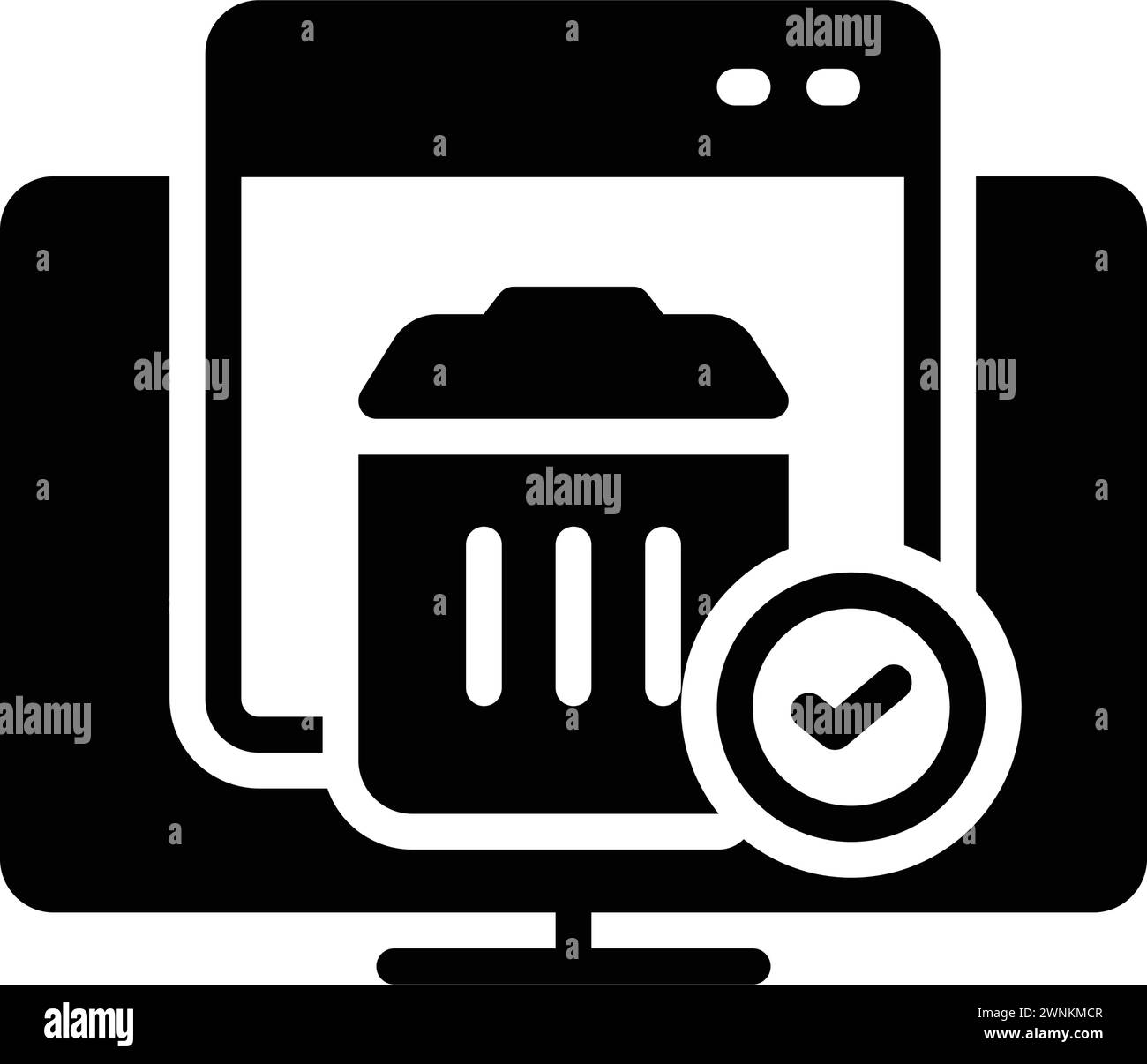 Symbol für Cache, Speicher Stock Vektor