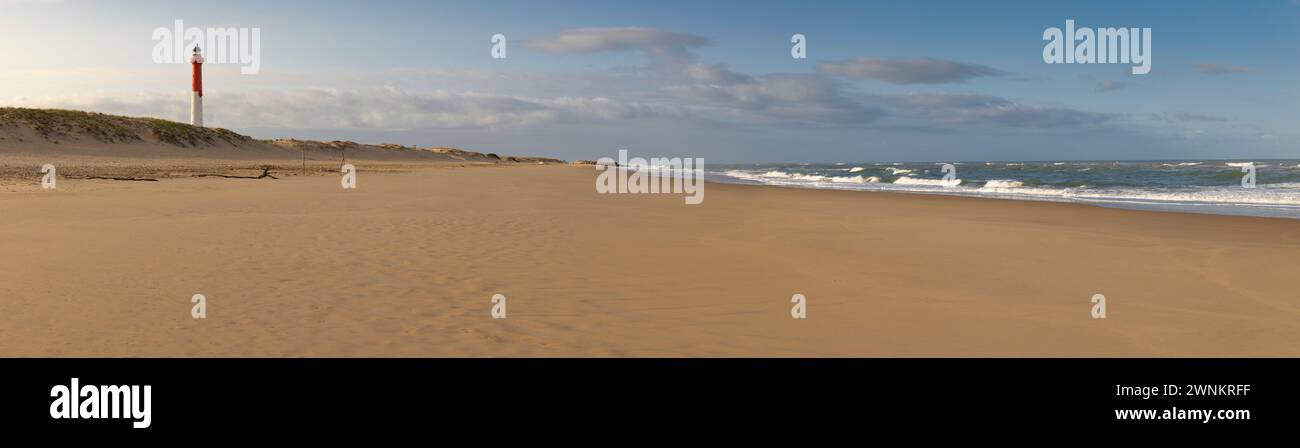 Phare sur la plage Stockfoto