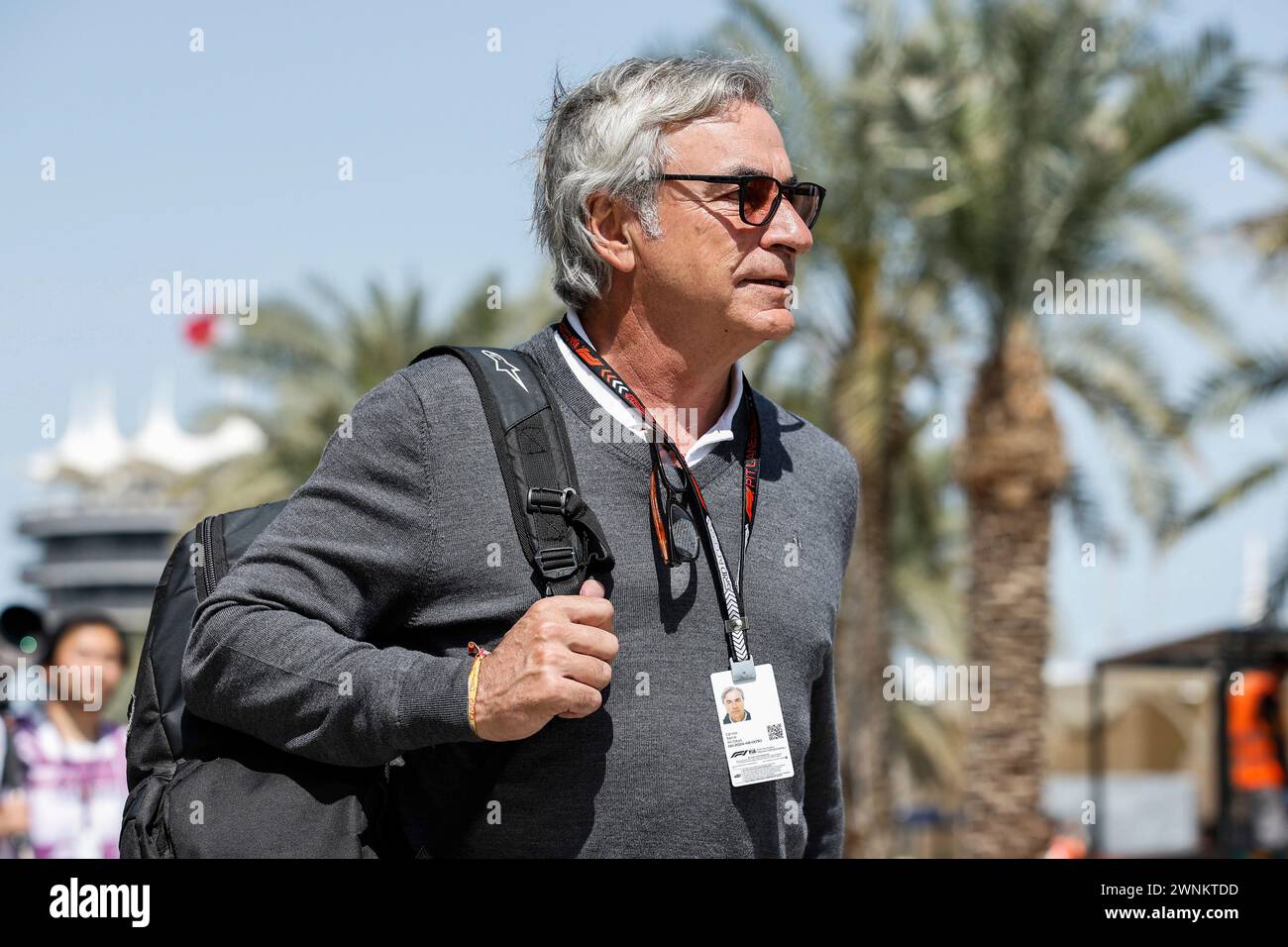 Sakhir, Bahrain. Februar 2024. Carlos Sainz Senior (ESP), F1 Grand Prix von Bahrain auf dem Bahrain International Circuit am 28. Februar 2024 in Sakhir, Bahrain. (Foto von HOCH ZWEI) Credit: dpa/Alamy Live News Stockfoto