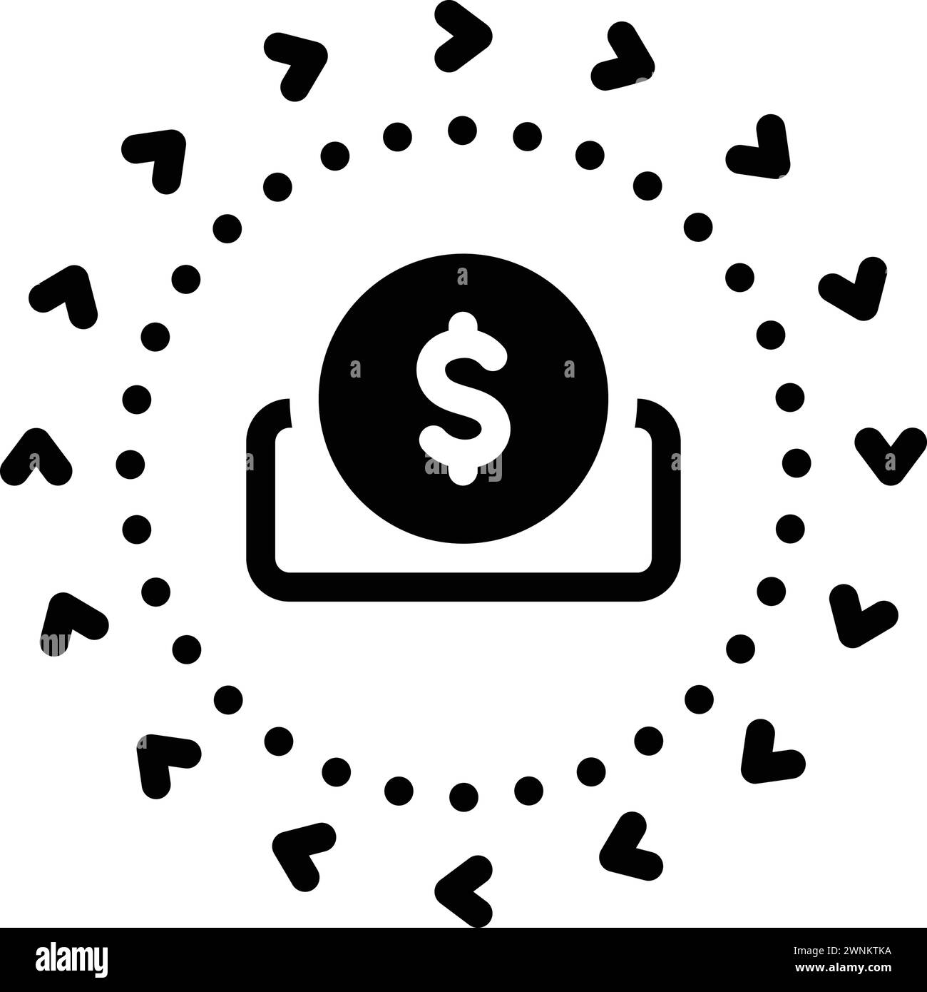 Symbol für Geschäft, Überweisung Stock Vektor