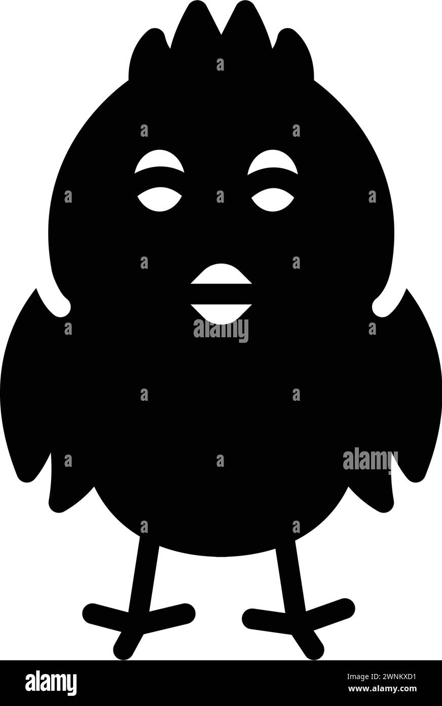 Symbol für Küken, Huhn Stock Vektor