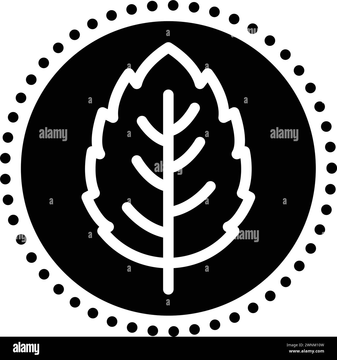 Symbol für Pfefferminze, Pfefferminze Stock Vektor