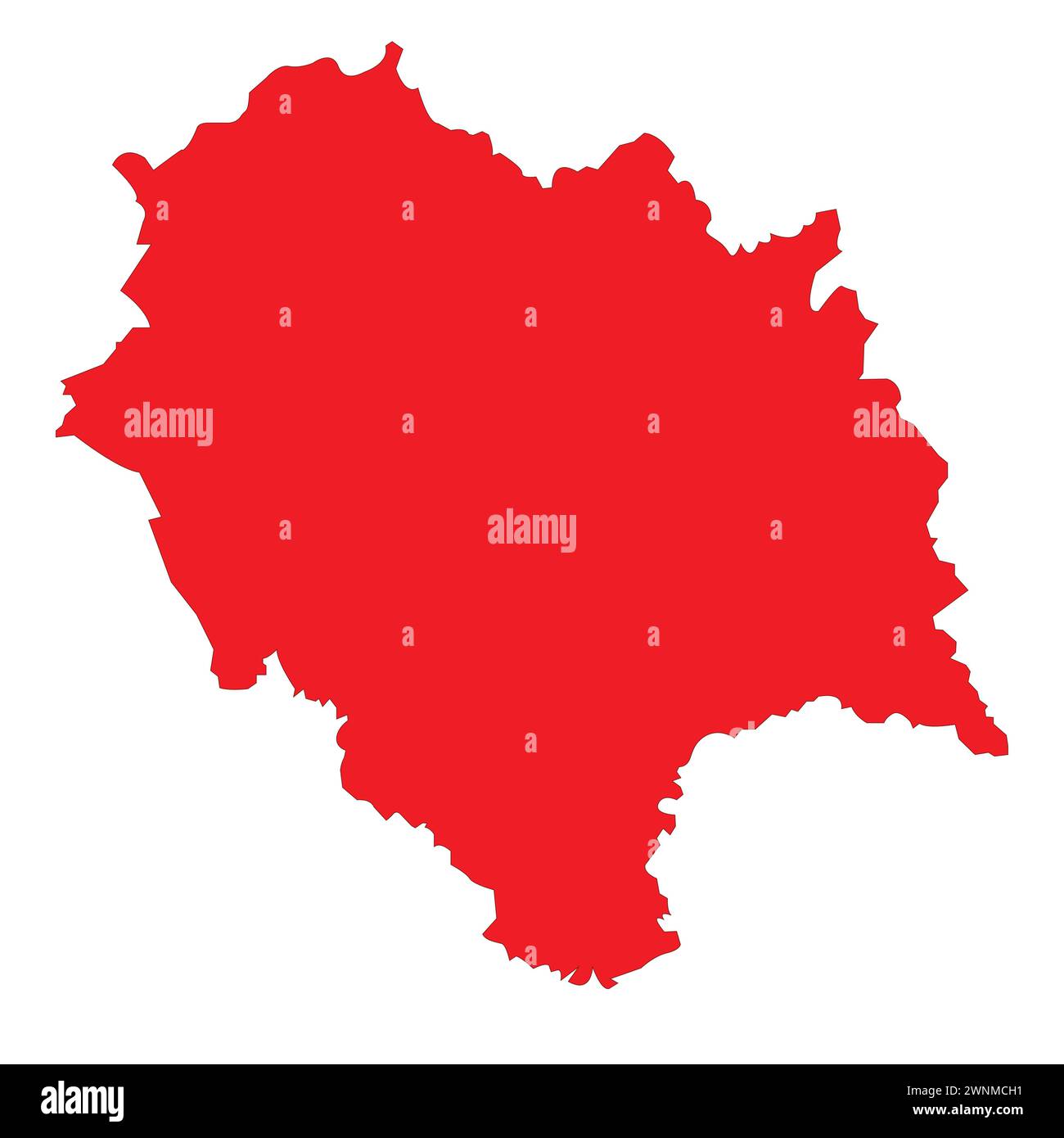 Indischer Bundesstaat Himachal Pradesh Kartenvektor-Illustration Stock Vektor