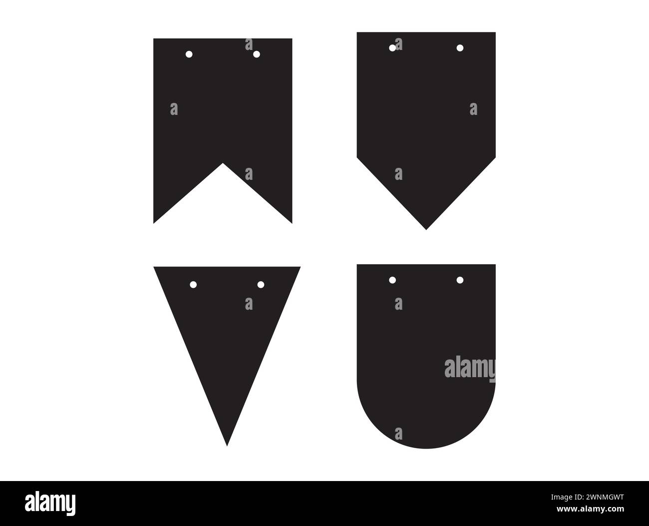 Geschenkanhänger Vektor, Geschenkanhänger SVG Bundle, Label Clipart, Geschenketikett, Geschenkbeutel Tags Vorlage, Cut File Label, Tags Vorlage, Etikett, Tuch, Geschenk, Benutzerdefiniert Stock Vektor