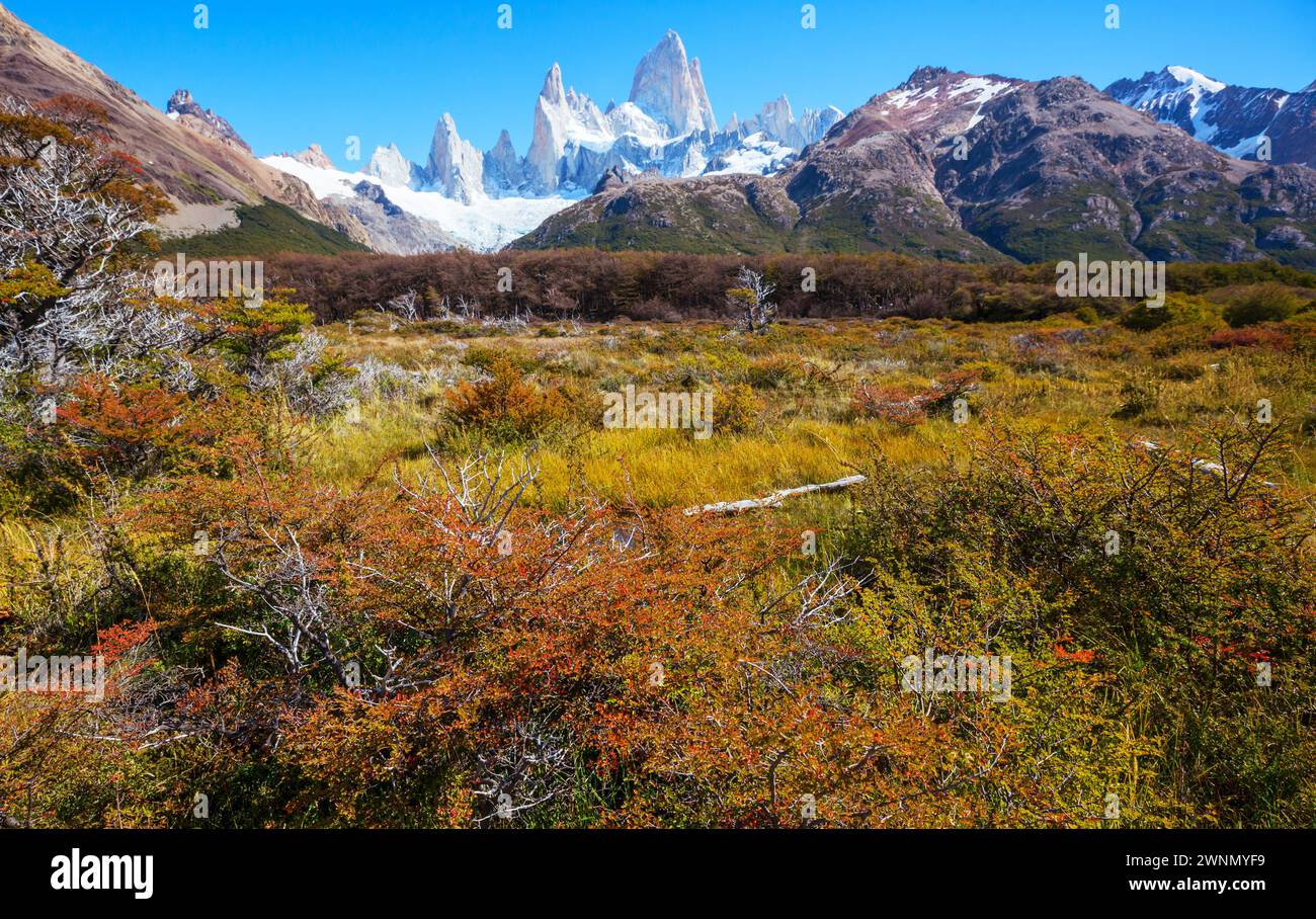 Herbst in Patagonien Berge, Südamerika, Argentinien Stockfoto