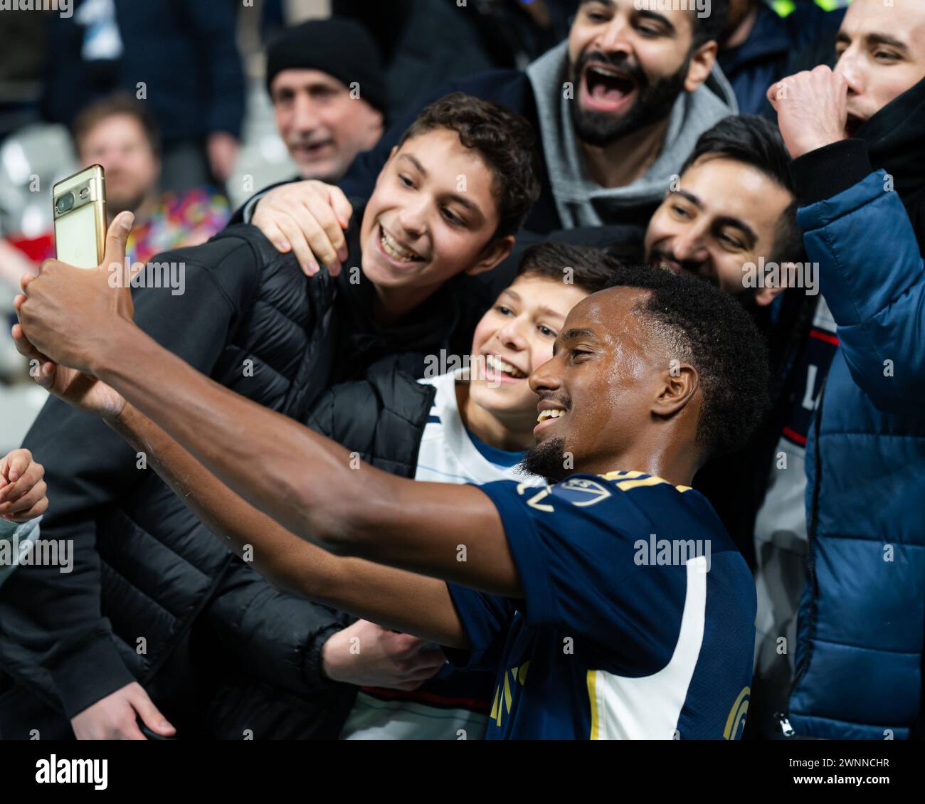 Vancouver, Kanada. März 2024. Vancouver, Kanada, 2. März 2024 Heimspiel zwischen Vancouver Whitecaps FC und Charlotte FC im BC Place, Vancouver, Kanada (Daniela Torres/SPP) Credit: SPP Sport Press Photo. /Alamy Live News Stockfoto