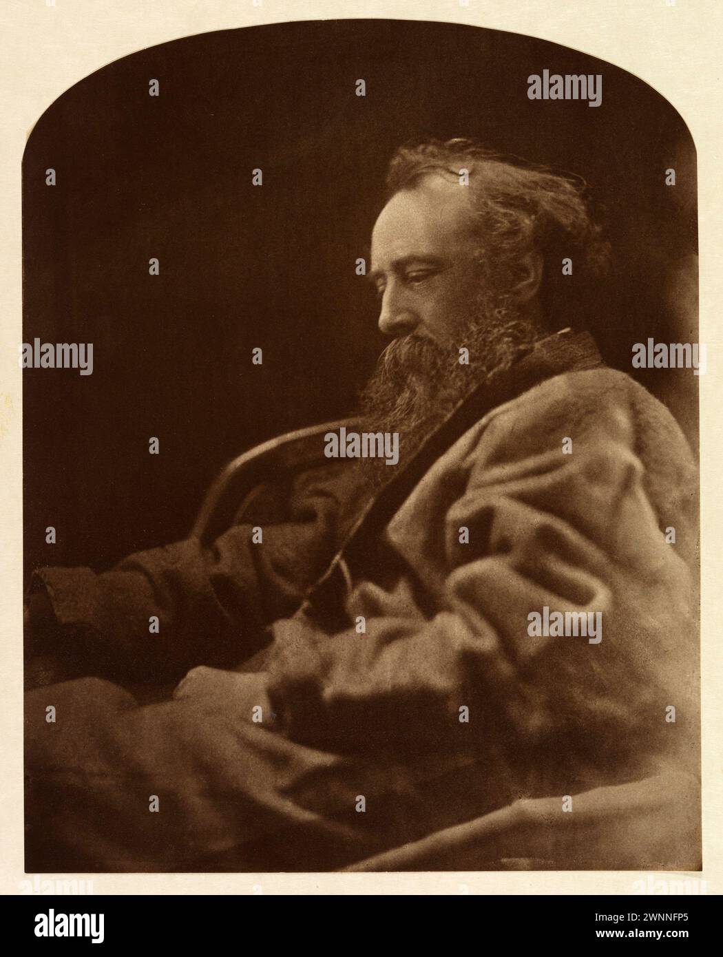 George Frederick Watts von Julia Margaret Cameron. 1864, gedruckt ca. 1905. CO2-Druck. Stockfoto