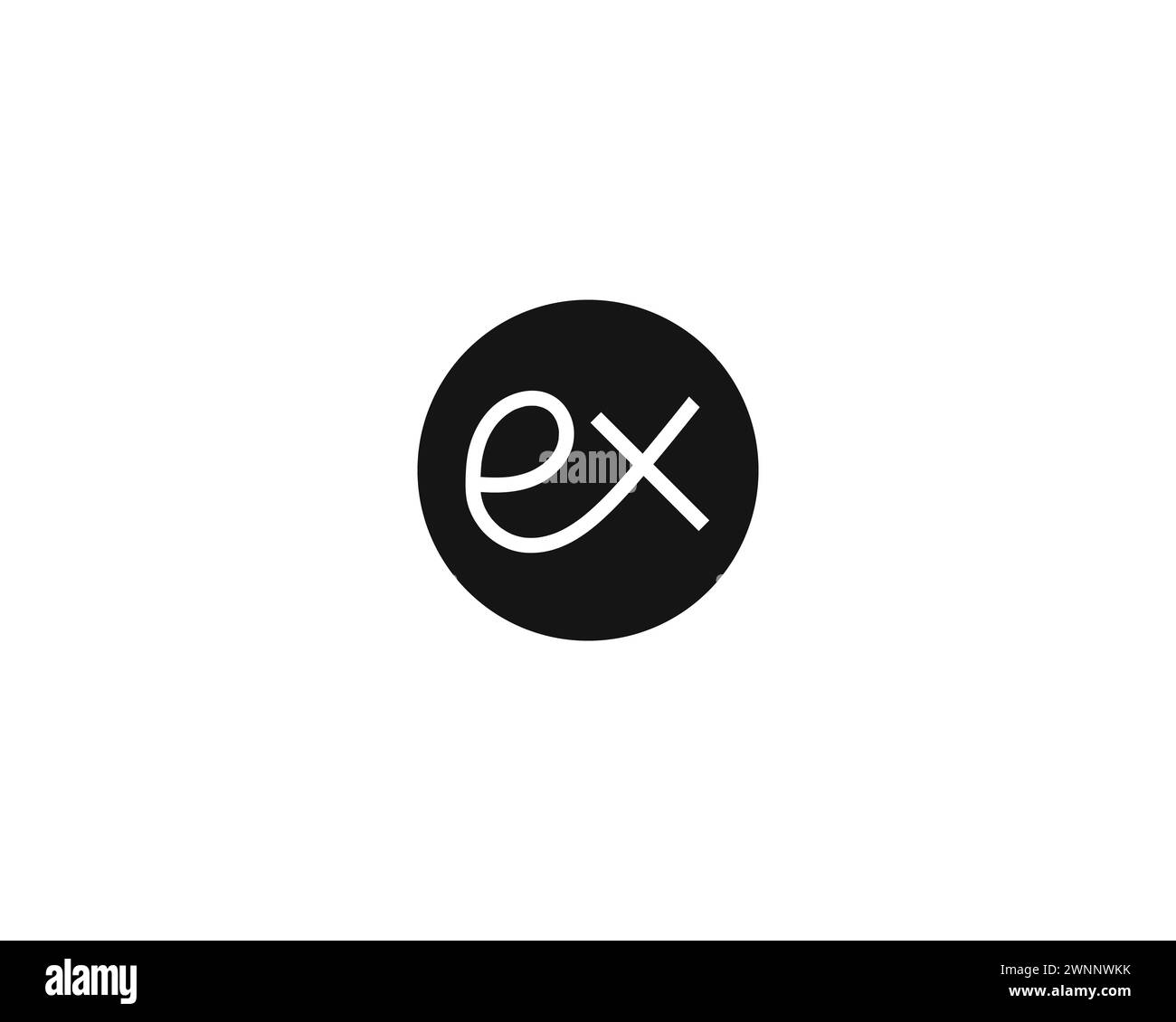 Creative Letter EX Logo Design Vektorvorlage Stock Vektor