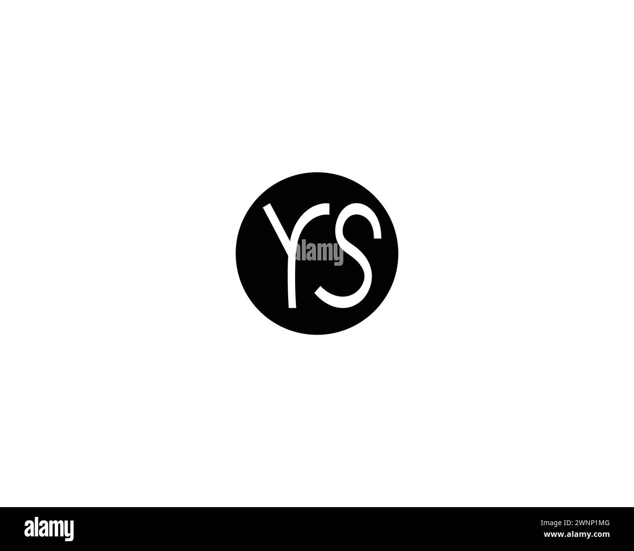 Creative Letter YS Logo Design Vektorvorlage Stock Vektor