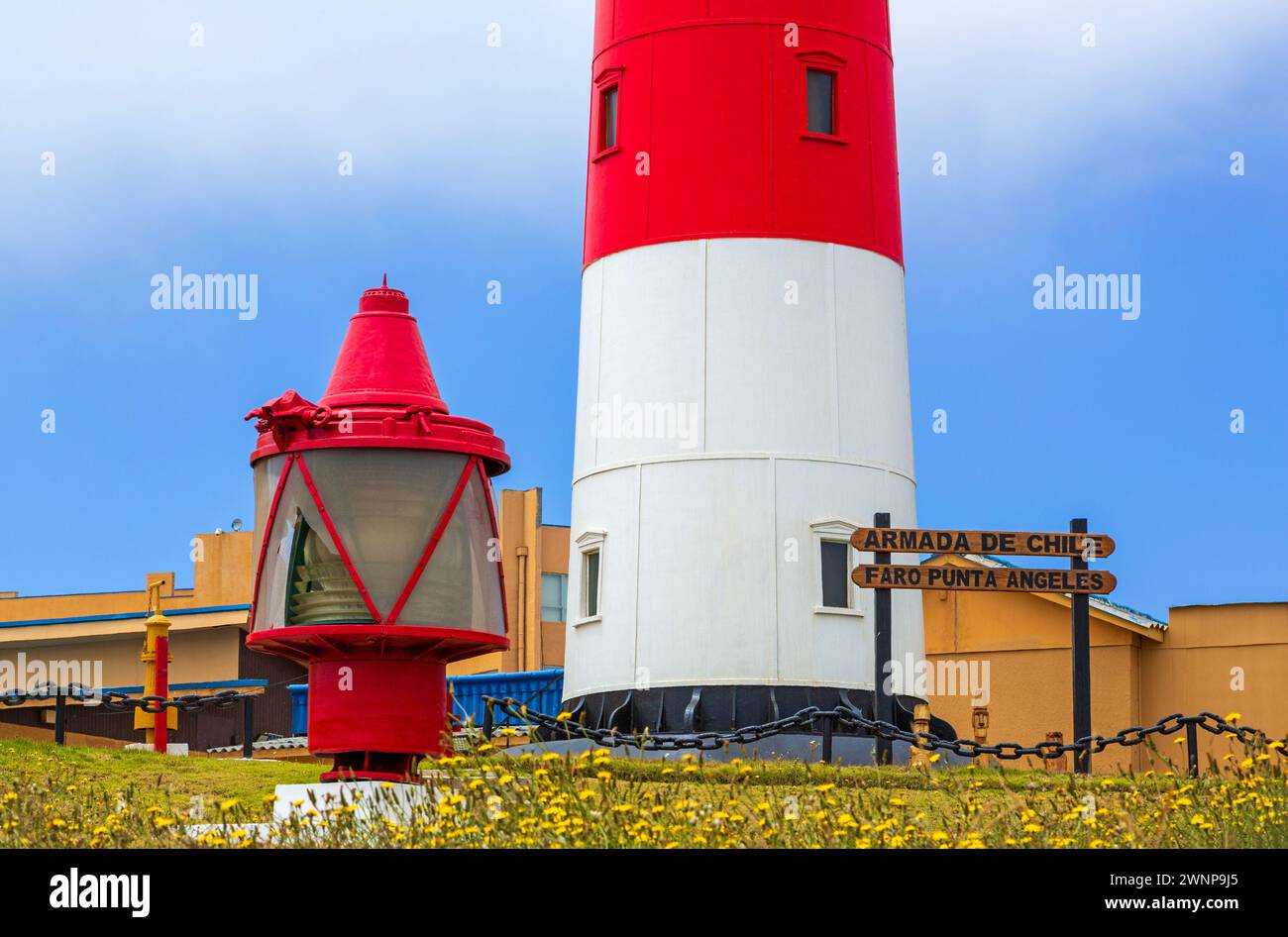 Punta Angeles Lighthouse, Valparaiso, Chile, Südamerika Stockfoto