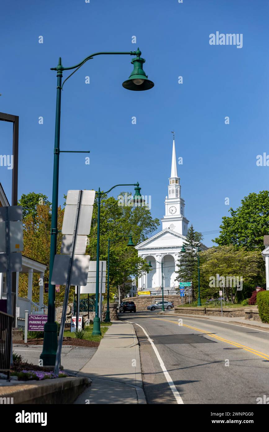 Das tägliche Leben in Mystic, Connecticut Stockfoto