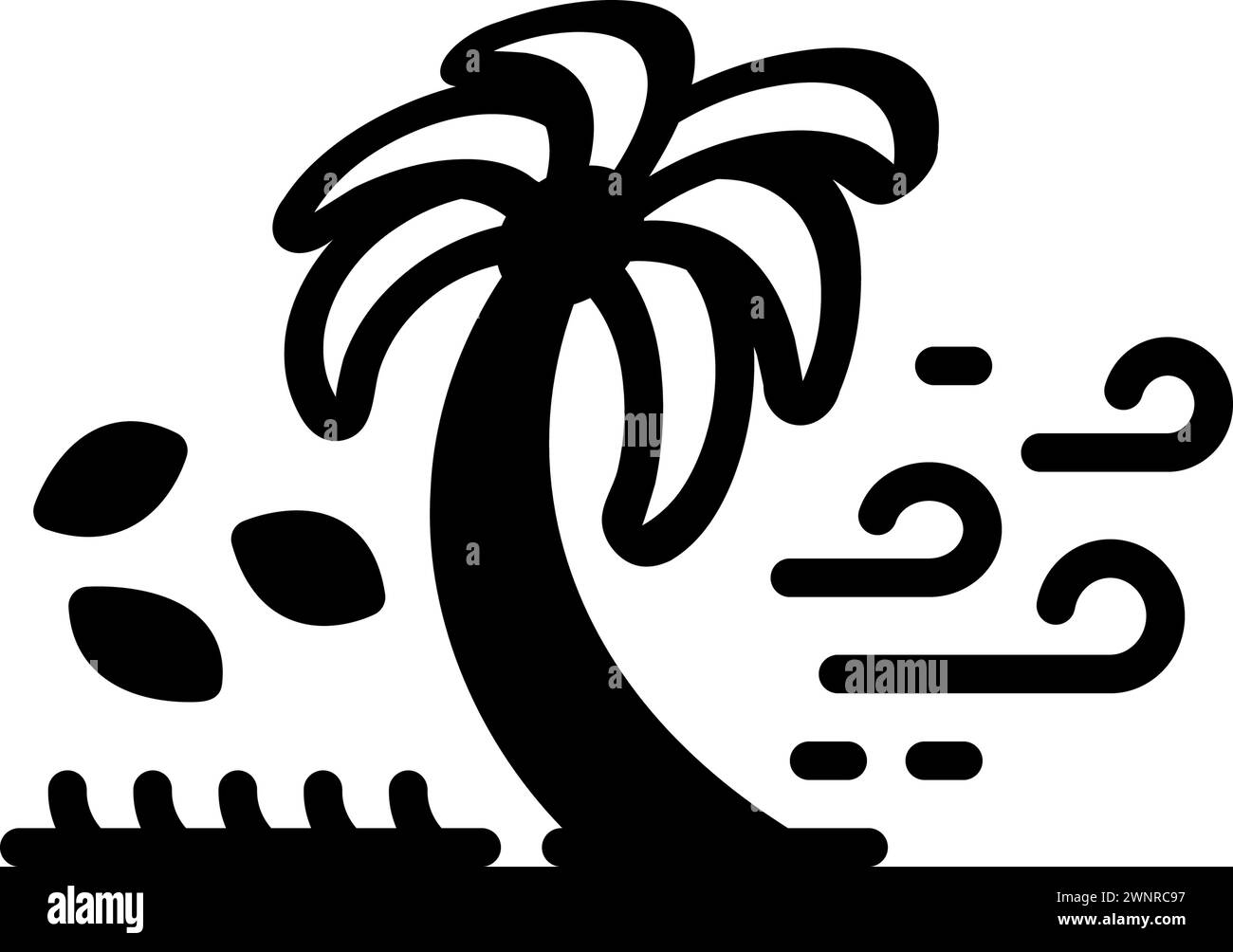 Symbol für Wind, Luft Stock Vektor