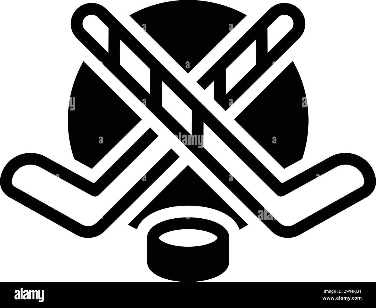 Symbol für Liga, Hockey Stock Vektor