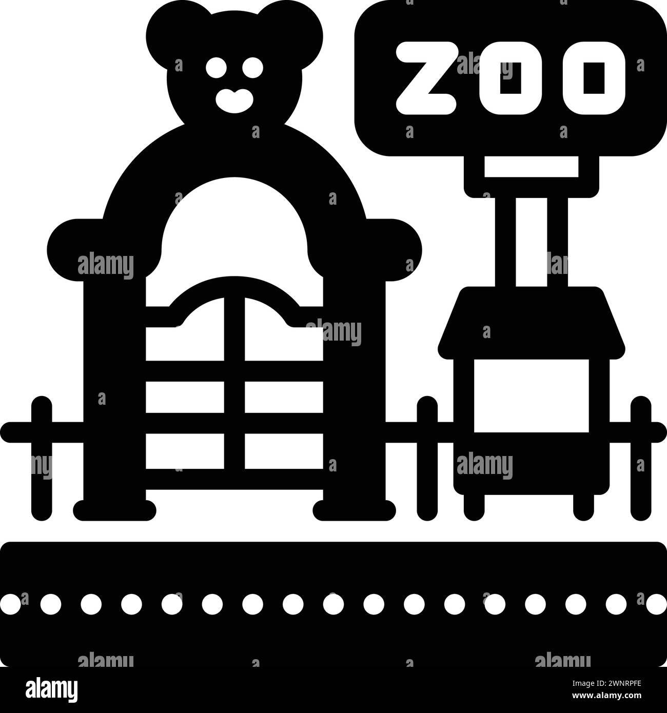 Symbol für Zoo, Menagerie Stock Vektor