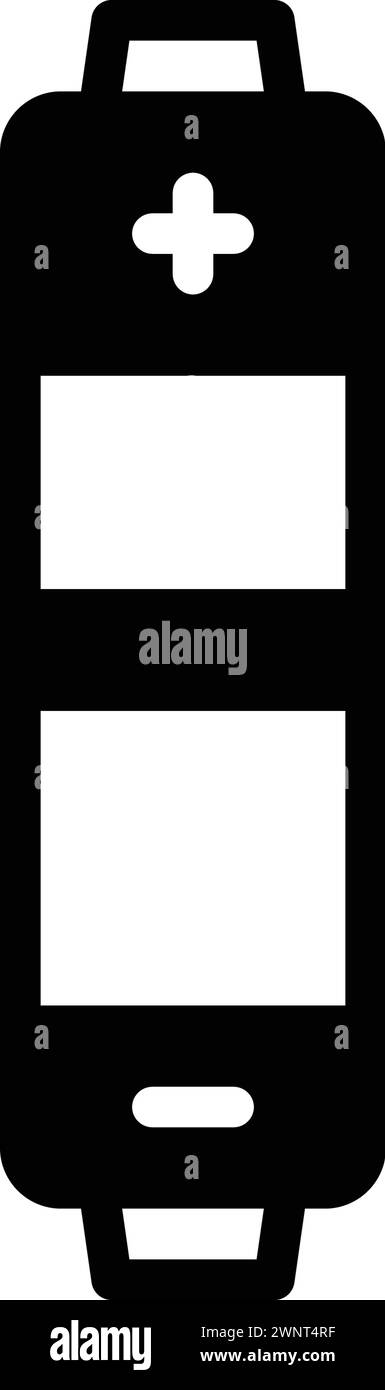Symbol für aaa, Batterie Stock Vektor