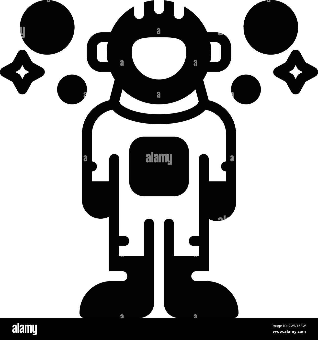 Symbol für neil, Astronaut Stock Vektor