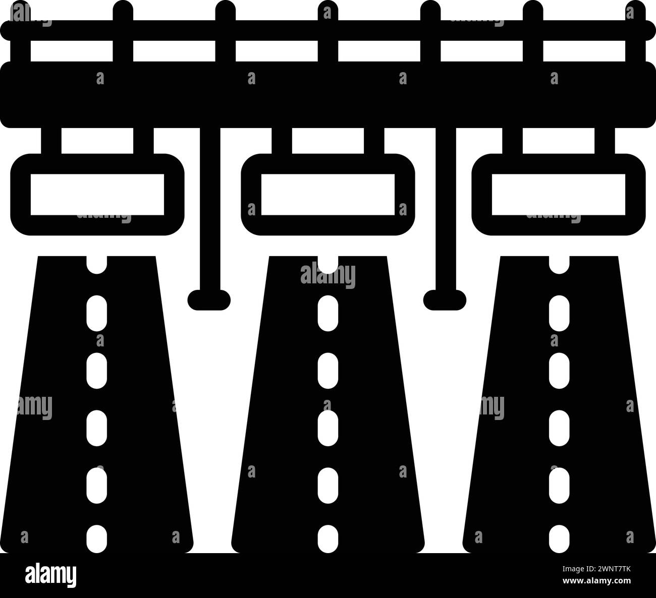 Symbol für highway, Autobahn Stock Vektor