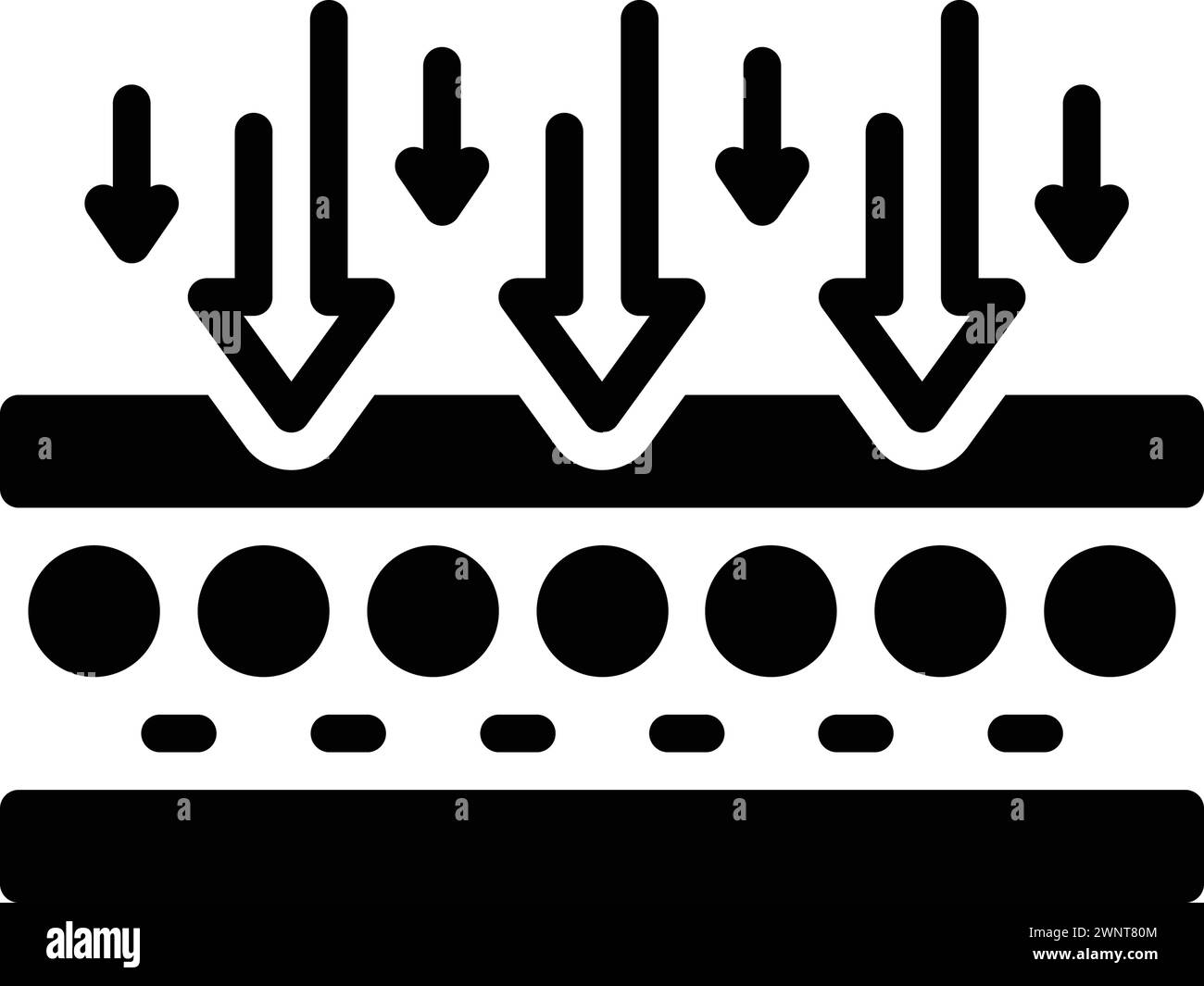 Symbol für Membran, Integument Stock Vektor