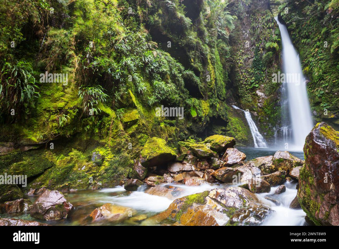Schönen Wasserfall in Chile, Südamerika. Stockfoto