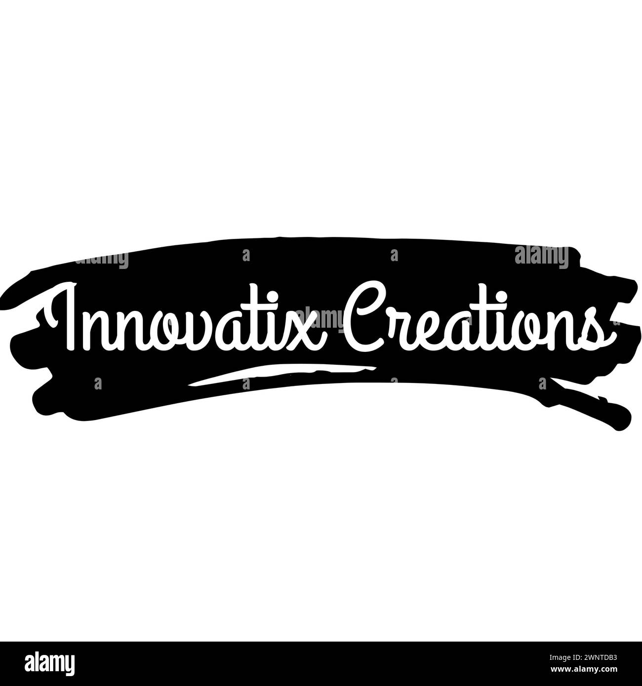 Das Pinselstrichdesign fördert die Originalität und unterstreicht das Thema Kreativität und Innovation Stockfoto