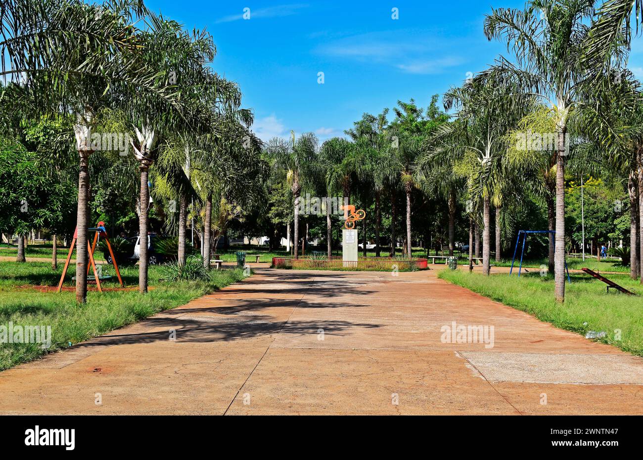 Öffentlicher Platz in Ribeirao Preto, Sao Paulo, Brasilien Stockfoto