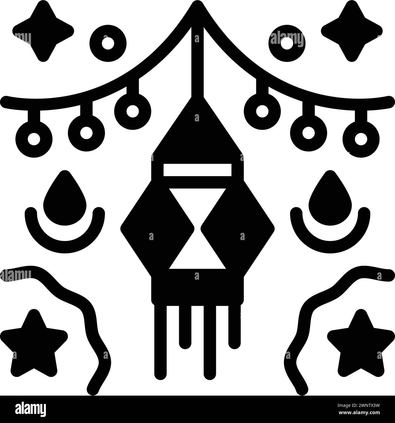 Symbol für Festivals, Zeremonie Stock Vektor