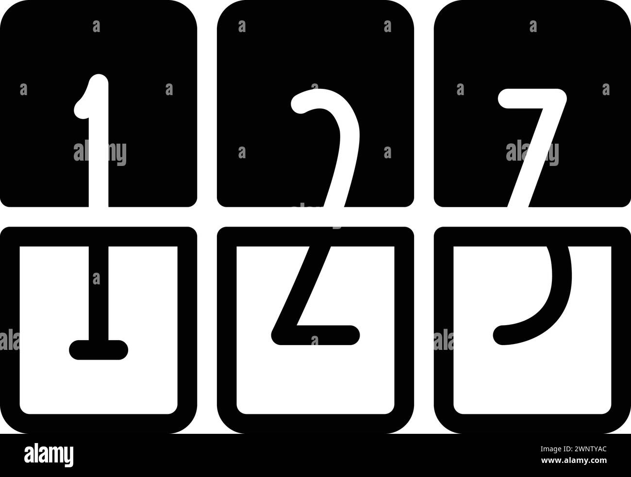 Symbol für numerisch, mathematisch Stock Vektor