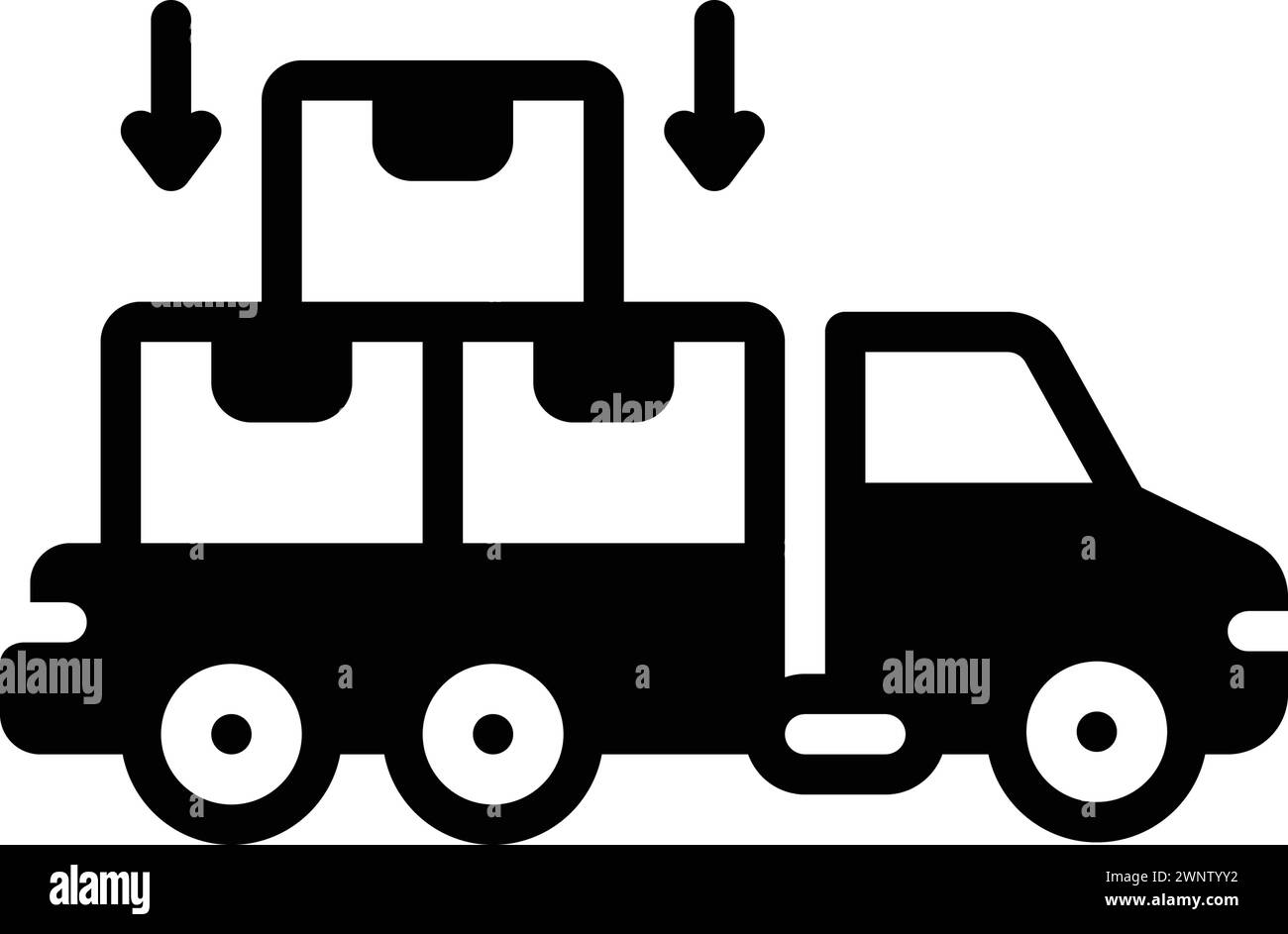 Symbol für Ladung, Versand Stock Vektor