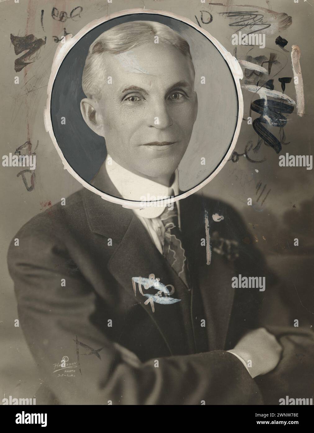 Fred Hartsook Henry Ford, 1918 Porträt Fred Hartsook Henry Ford, 1918 Stockfoto