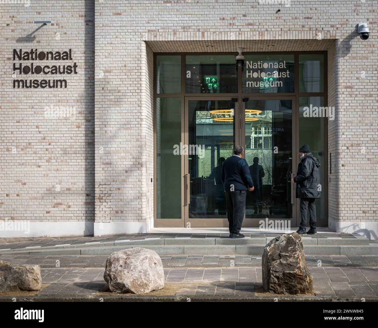 Amsterdam, Niederlande, 04.03.2024, Außenansicht des Nationalen Holocaust-Museums, das am 11. März 2024 eröffnet wird. Stockfoto