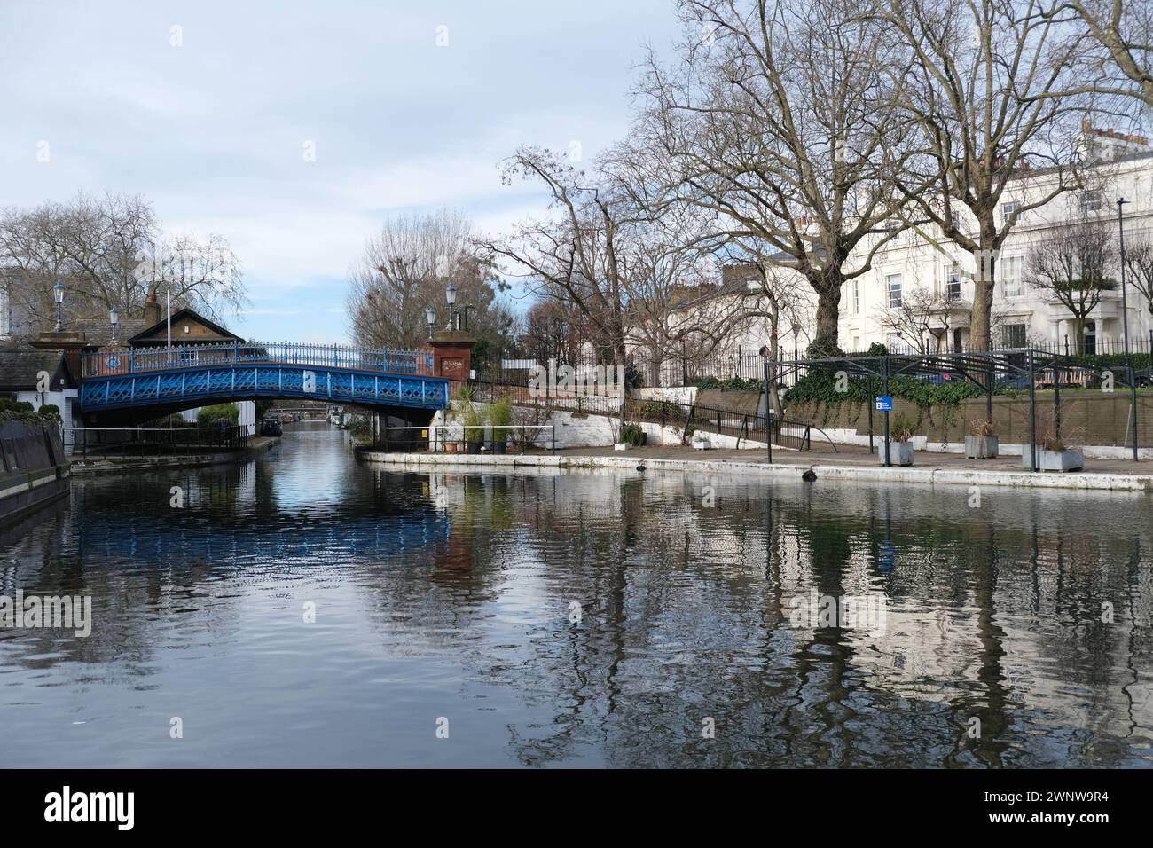 Blick auf Little Venice im Westen Londons, Großbritannien Stockfoto