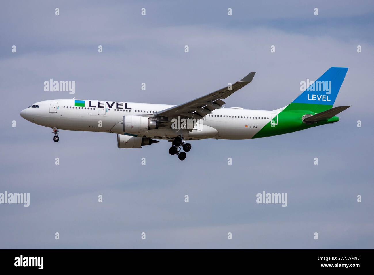 Fluggesellschaft Airbus A330 Langstreckenflugzeug Stockfoto