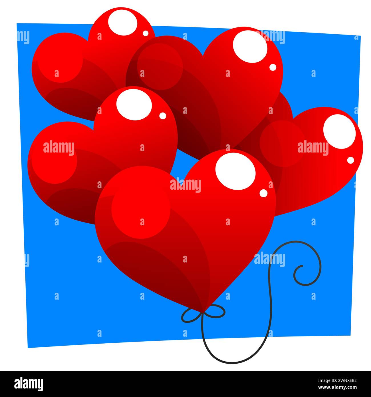 Handgezeichnete Herzen. Design-Elemente für Valentine s Day. Stock Vektor