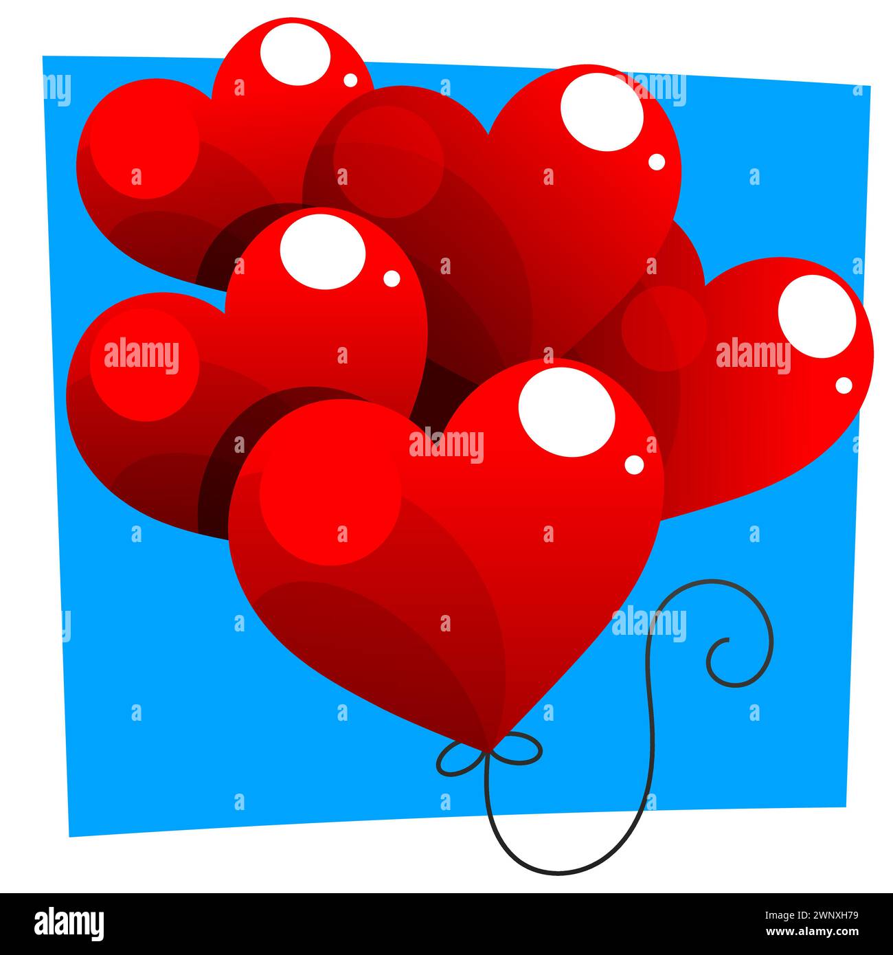 Handgezeichnete Herzen. Design-Elemente für Valentine s Day. Stock Vektor