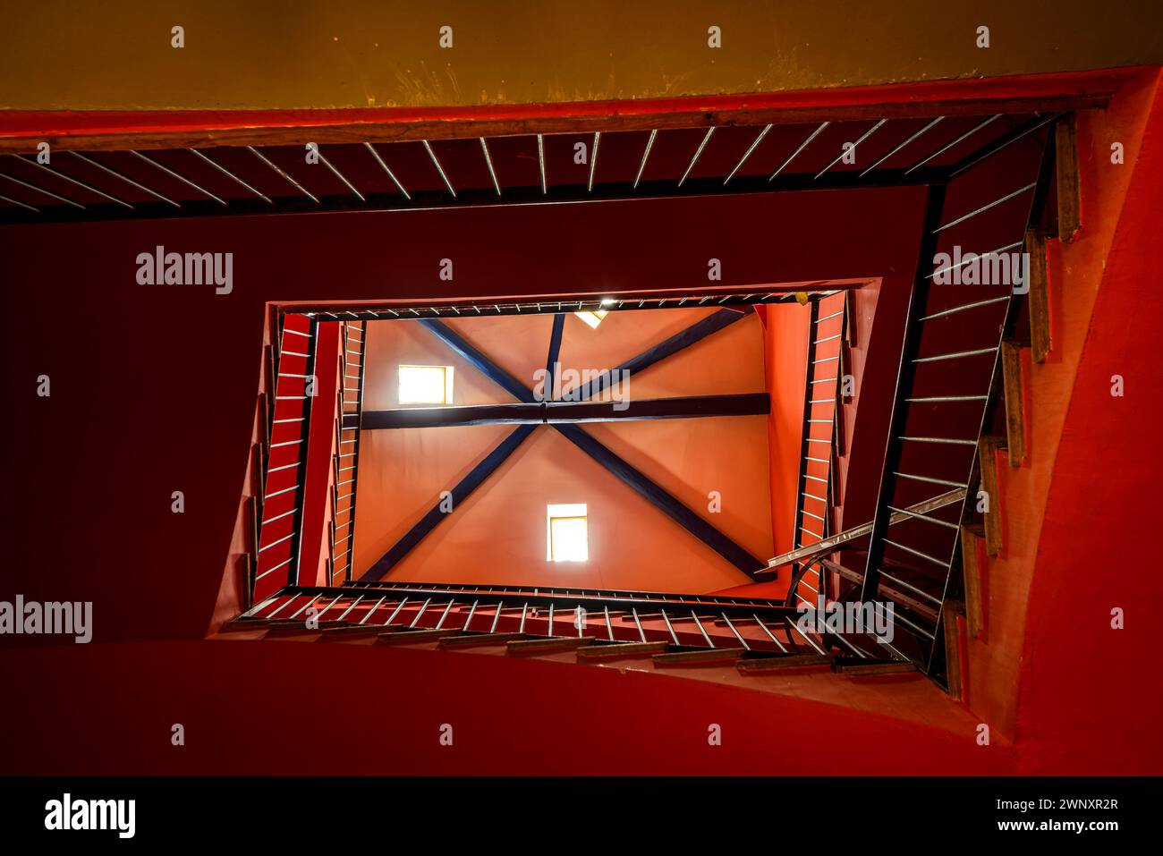 Cerdà Museum, in Puigcerdà. Raum für das ehemalige Kloster der Klosterschwestern von Puigcerdà (Cerdanya, Girona, Katalonien, Spanien, Pyrenäen) Stockfoto